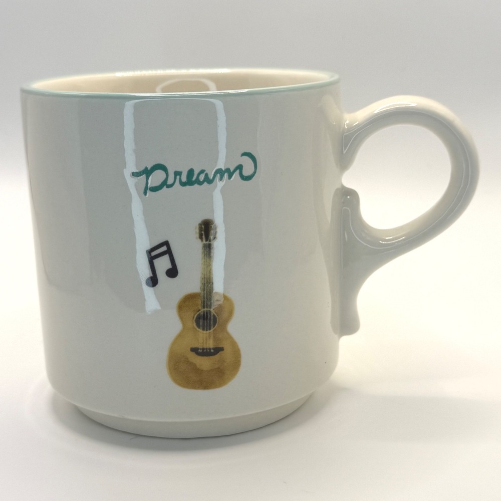 Dolly Parton Stoneware Mug Dream Guitar Music Notes Dishwasher‎ Microwave Safe